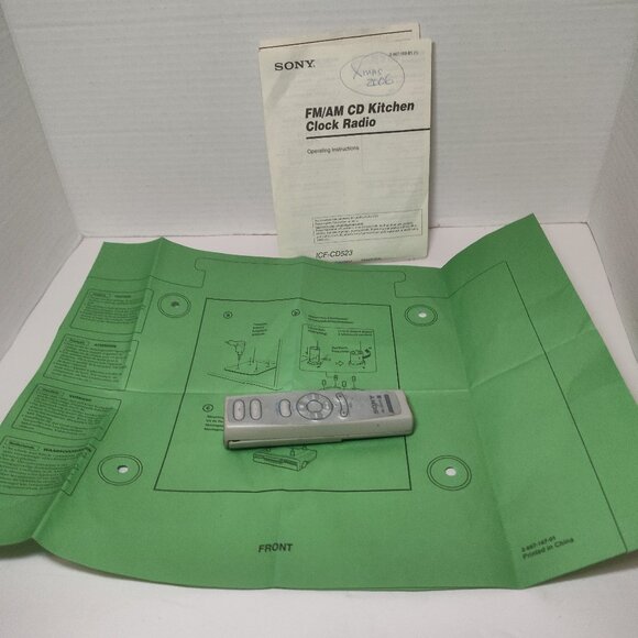 Sony ICF-CD523 Mega Bass CD Player Clock Radio Under Kitchen Cabinet -- READ - Picture 11 of 13